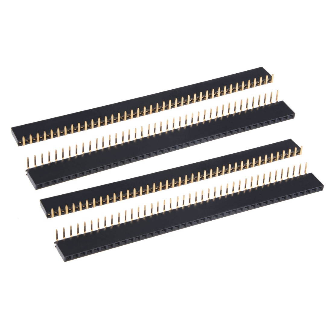 5Pcs 2mm Pitch 40P Single Row Curved Connector Pin Header Strip for PCB
