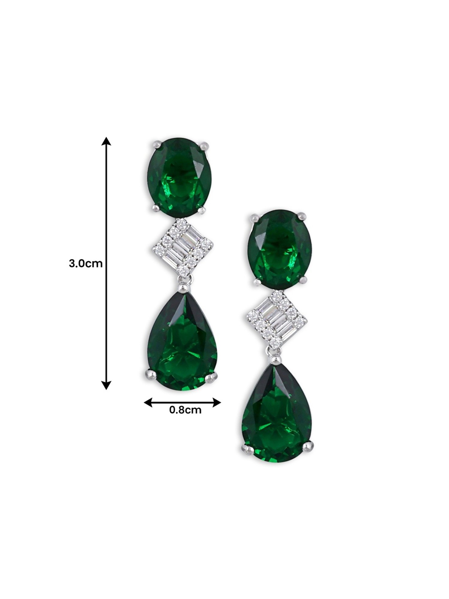 The Real Effect London 800 Sterling Silver Drop Earrings for Women