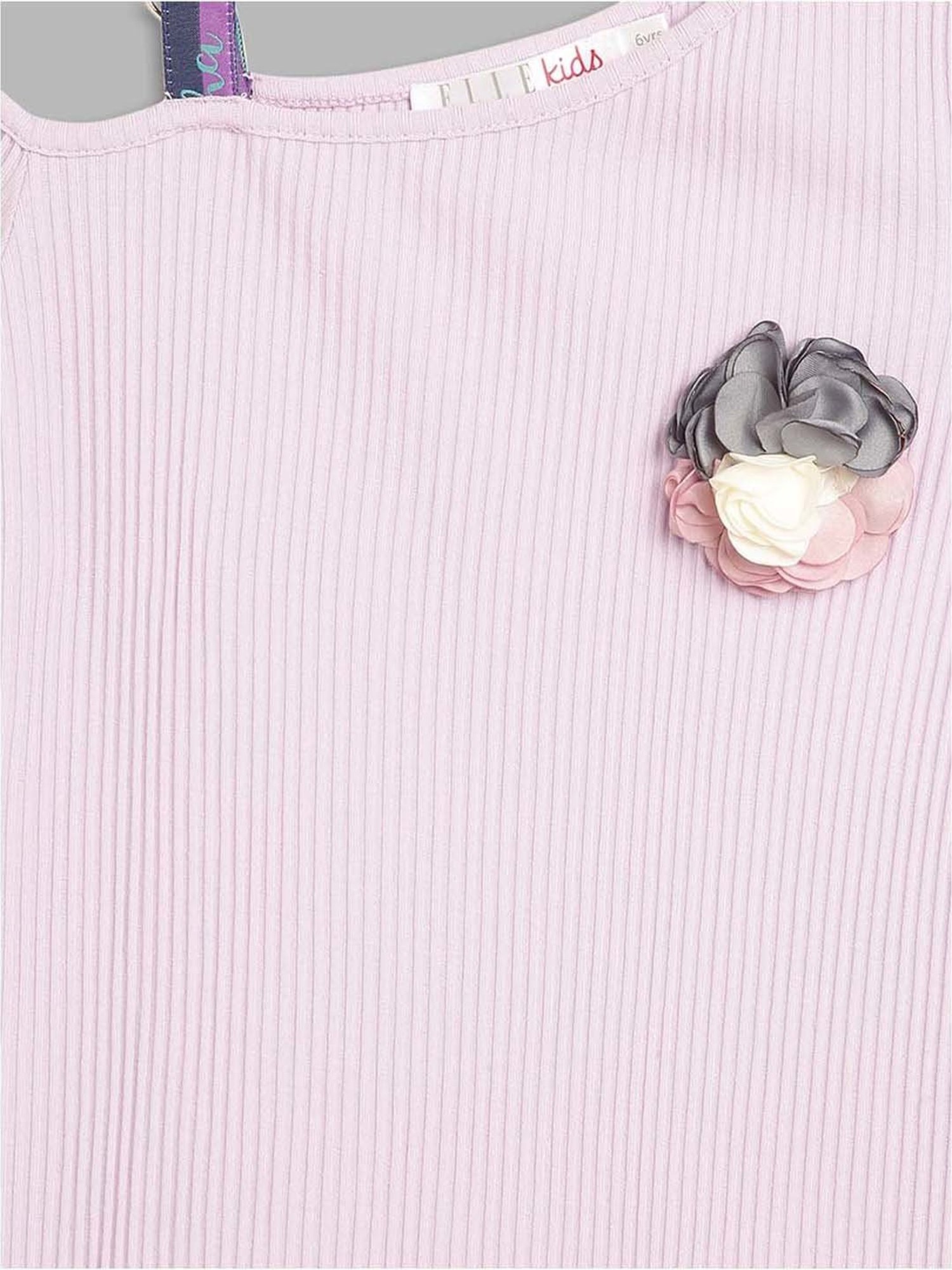 Elle Kids Kids Purple Applique Dress