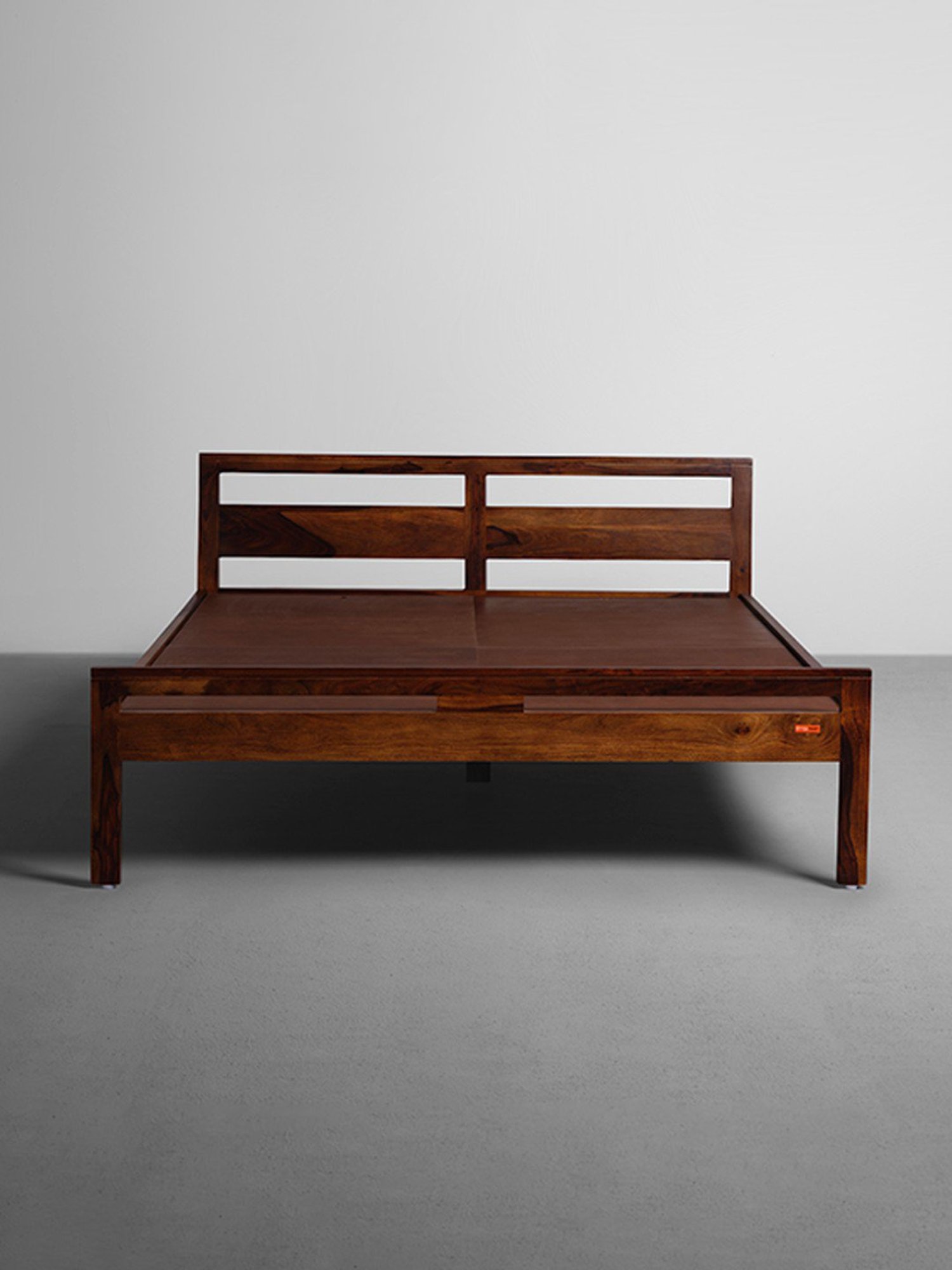 Sleepyhead V Teak Brown Sheesham Wood King Size Bed