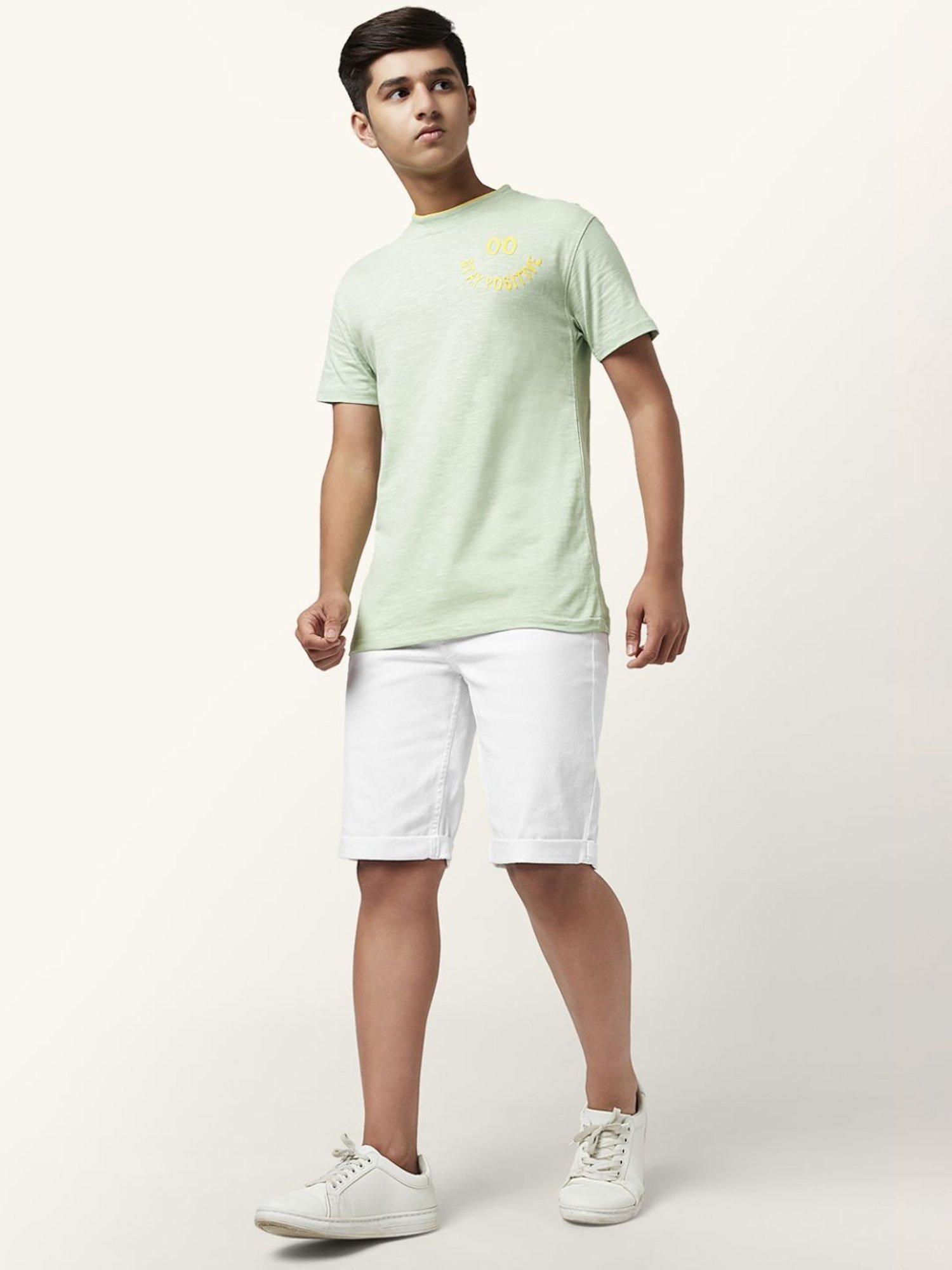 Coolsters by Pantaloons Kids White Cotton Regular Fit Shorts