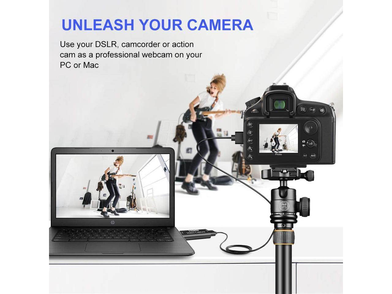 Video Capture Cards - HDMI to USB 2.0 - High Definition 1080p 30fps - Record Directly to Computer for Gaming, Streaming,Conference