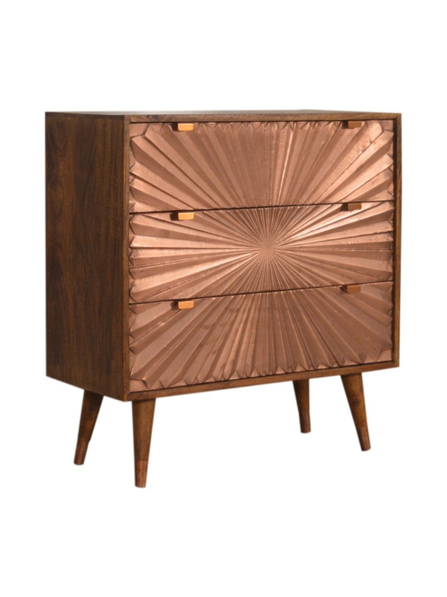 Artisan Furniture Manila Copper & Brown Wood Chest