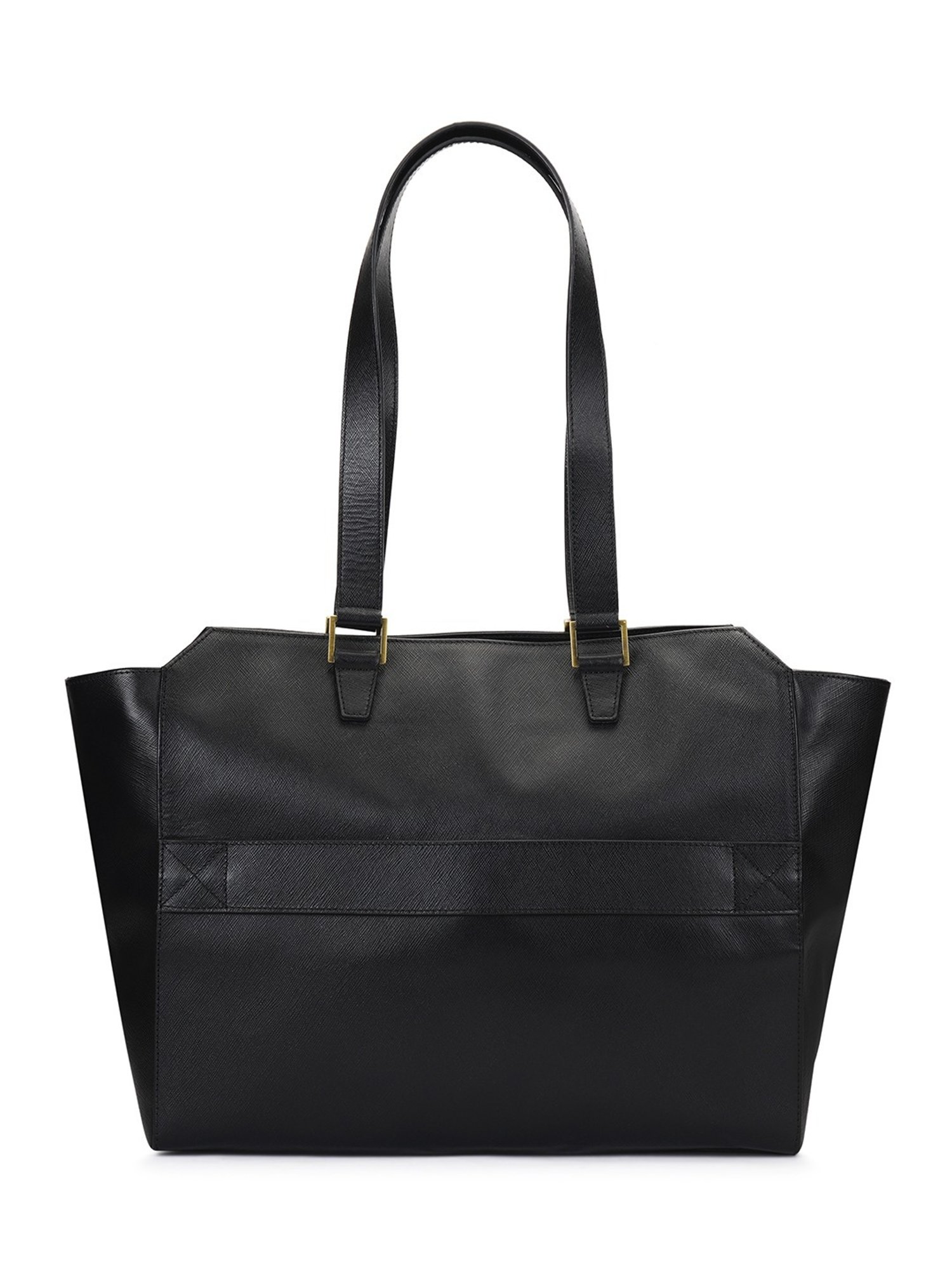 PERQUISITE THE SHERYL Black Solid Medium Tote Handbag