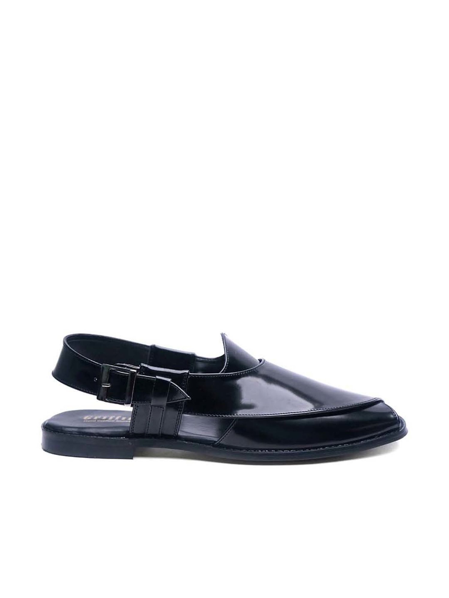 Griffin Men's Black Back Strap Sandals