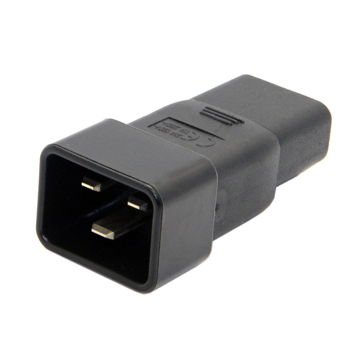 (2 Pack)  C20 to C21 Power Plug Converter, IEC320 C20 to C21 C19 Male to Female PDU UPS Extension Adapter Rated 10A 250V