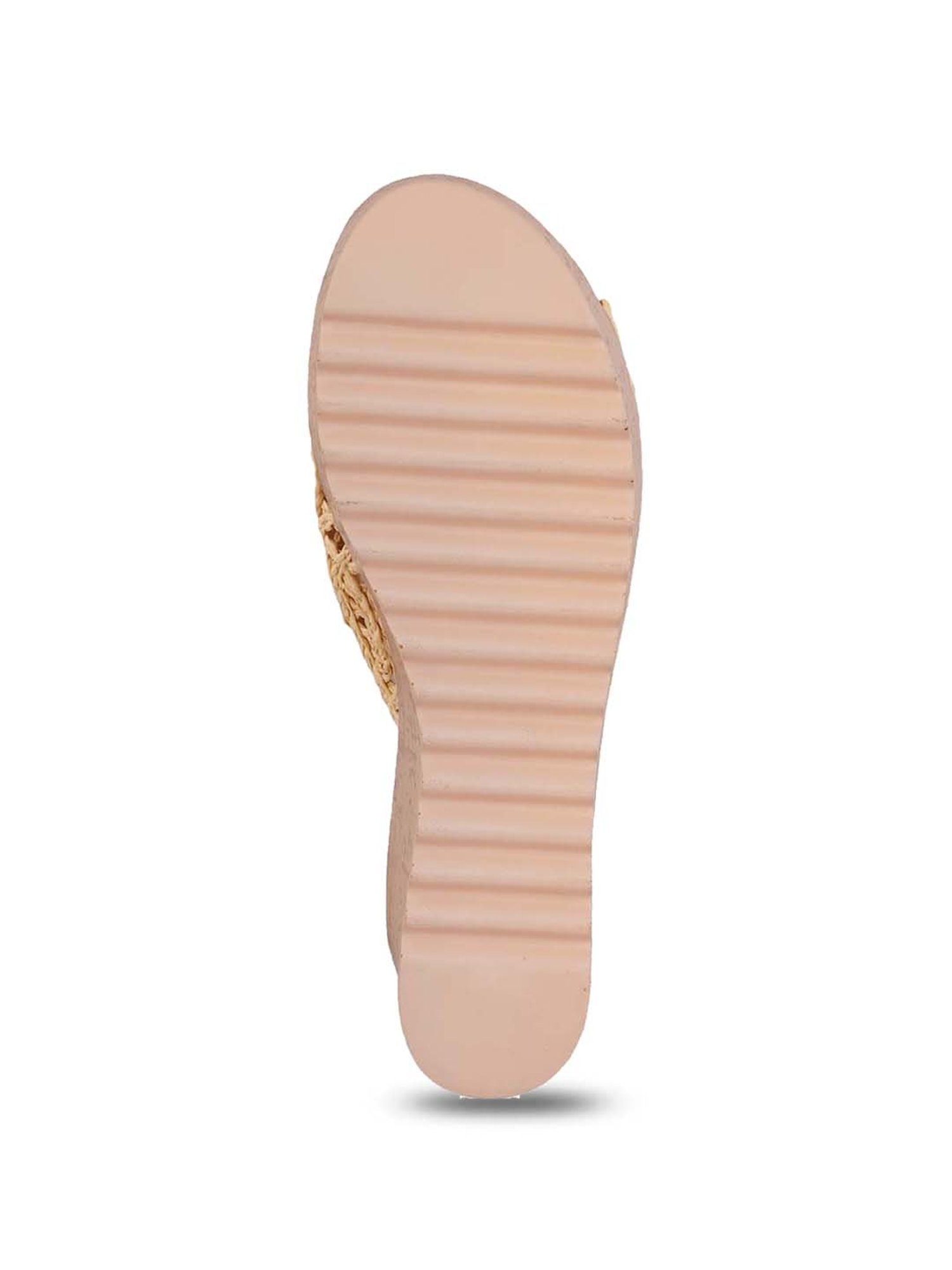 Pelle Albero Women's Beige Casual Wedges