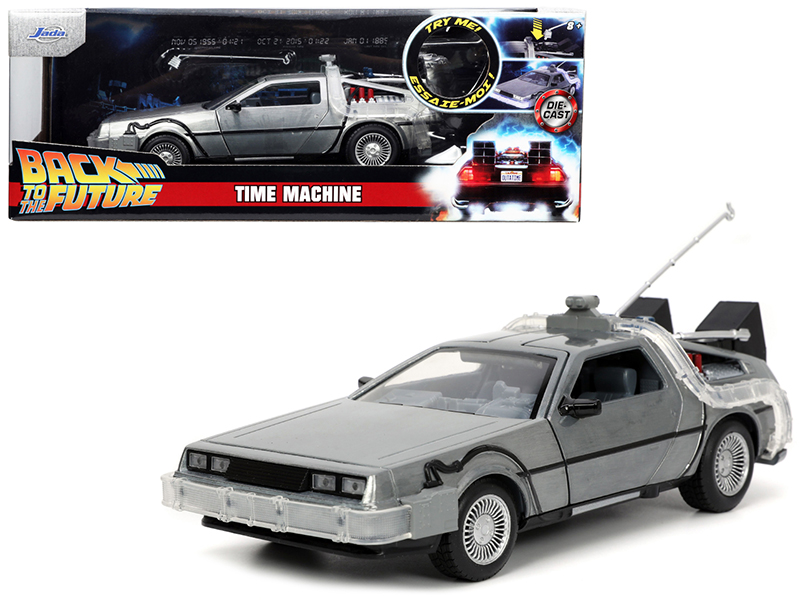 DMC DeLorean Time Machine with Doc Brown Figure "Back to the Future" (1985) Movie Diecast Model Car by Corgi