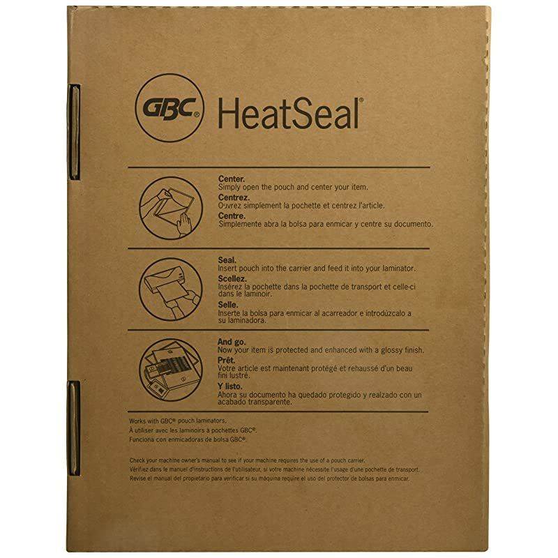 Thermal Laminating Sheets / Pouches, Letter Size, 5 Mil, Heat Seal Ultra Clear, 100-Count (3200654)