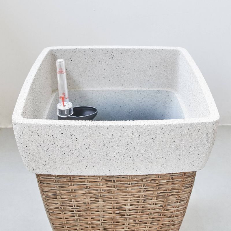 Martha Square Self-Watering Planter Sandy Brown - Vifah