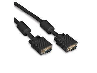 VGA Video Cable with Ferrite Core, Black, Male/Male, 20-ft. (6.0-m)