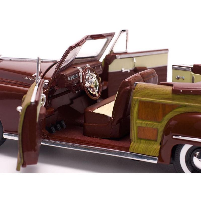 1948 Chrysler Town & Country Costa Rica Brown 1/18 Diecast Model Car by Sunstar