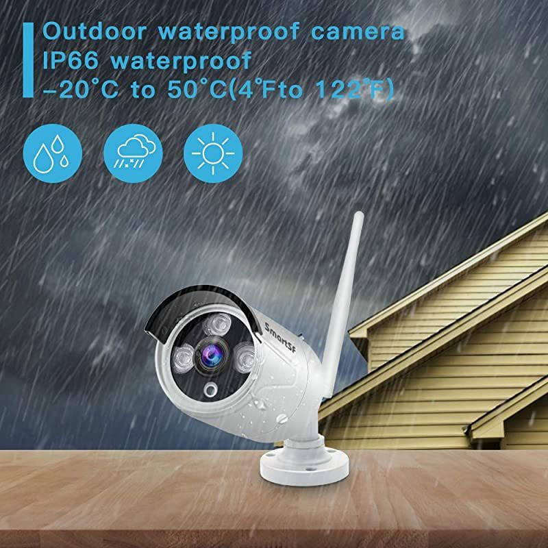 2020 Update  1080P 4CH HD Wireless Security Camera System CCTV Surveillance Systems2MP Weatherproof IP Cameras65ft Night VisionP2PMotion DetectionNO HDDSupport Both Wired and Wireless