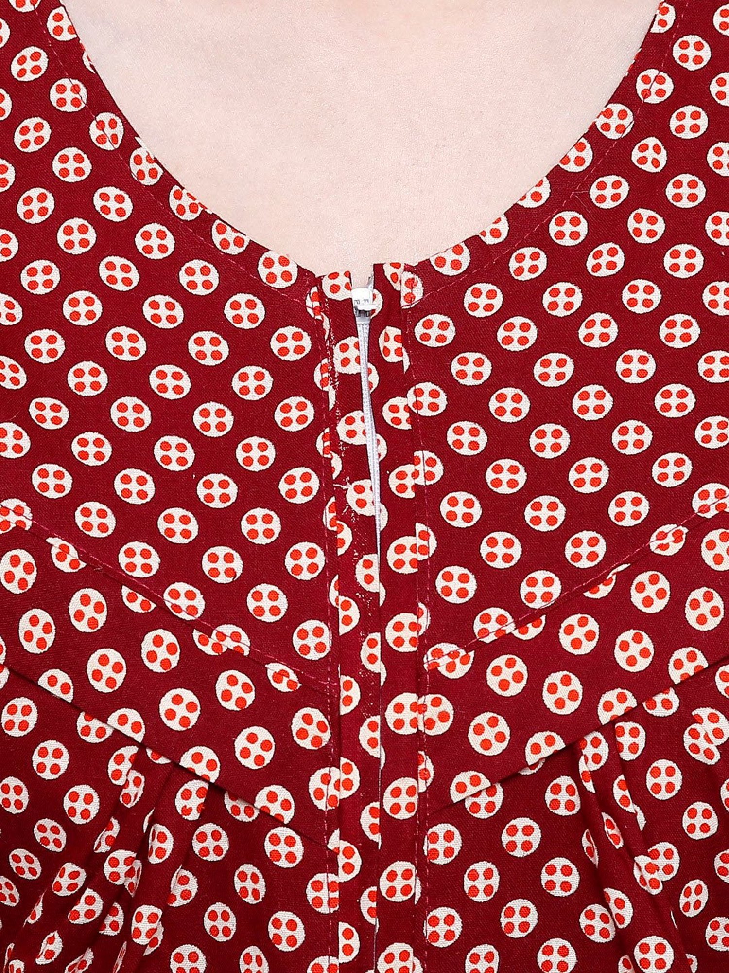 Secret Wish Maroon Printed Nighty