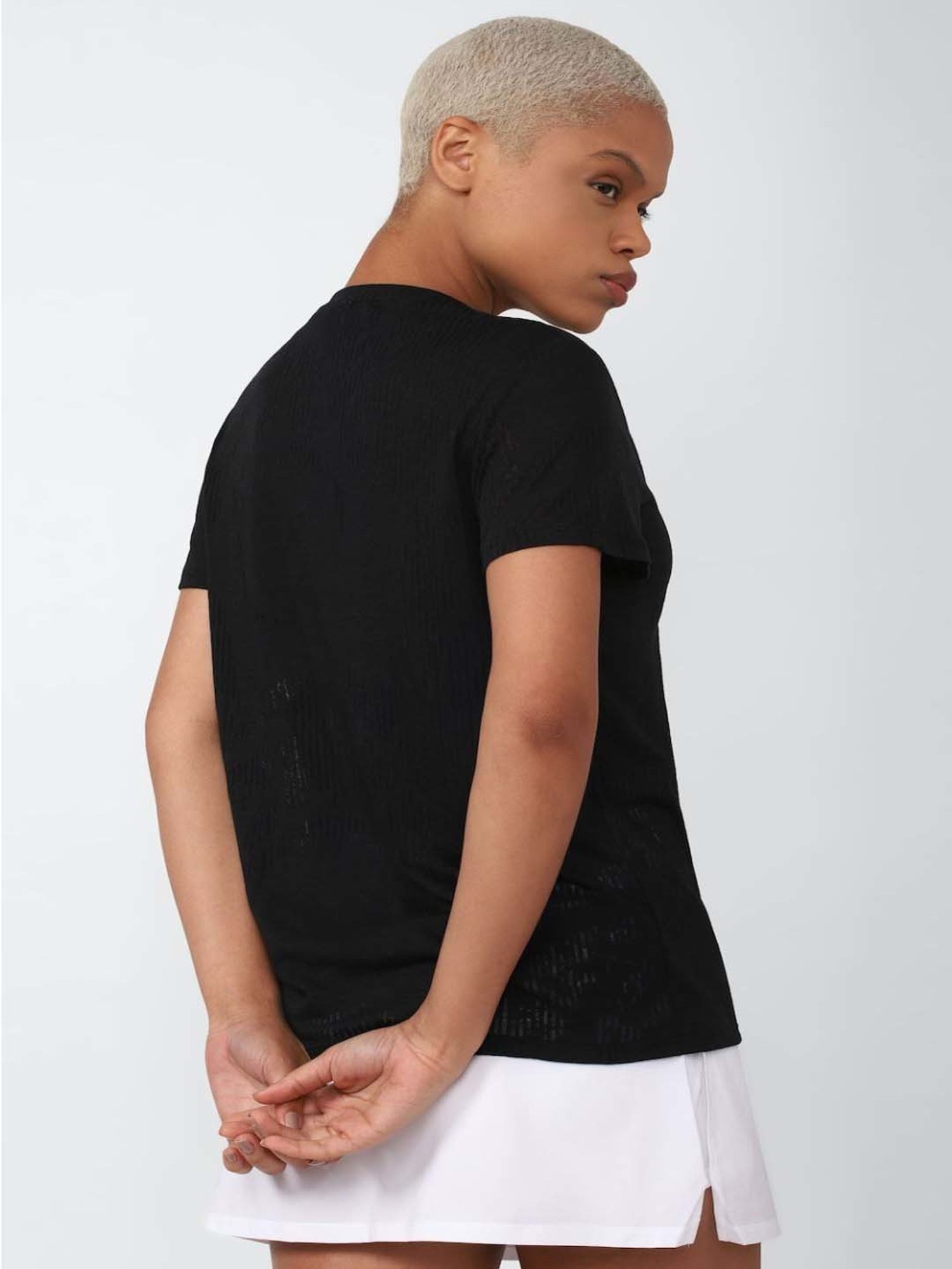 Reebok Black Regular Fit T-Shirt