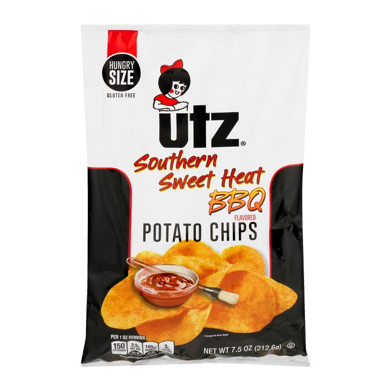 Utz Southern Sweet Heat BBQ Flavored Potato Chips - 7.5oz