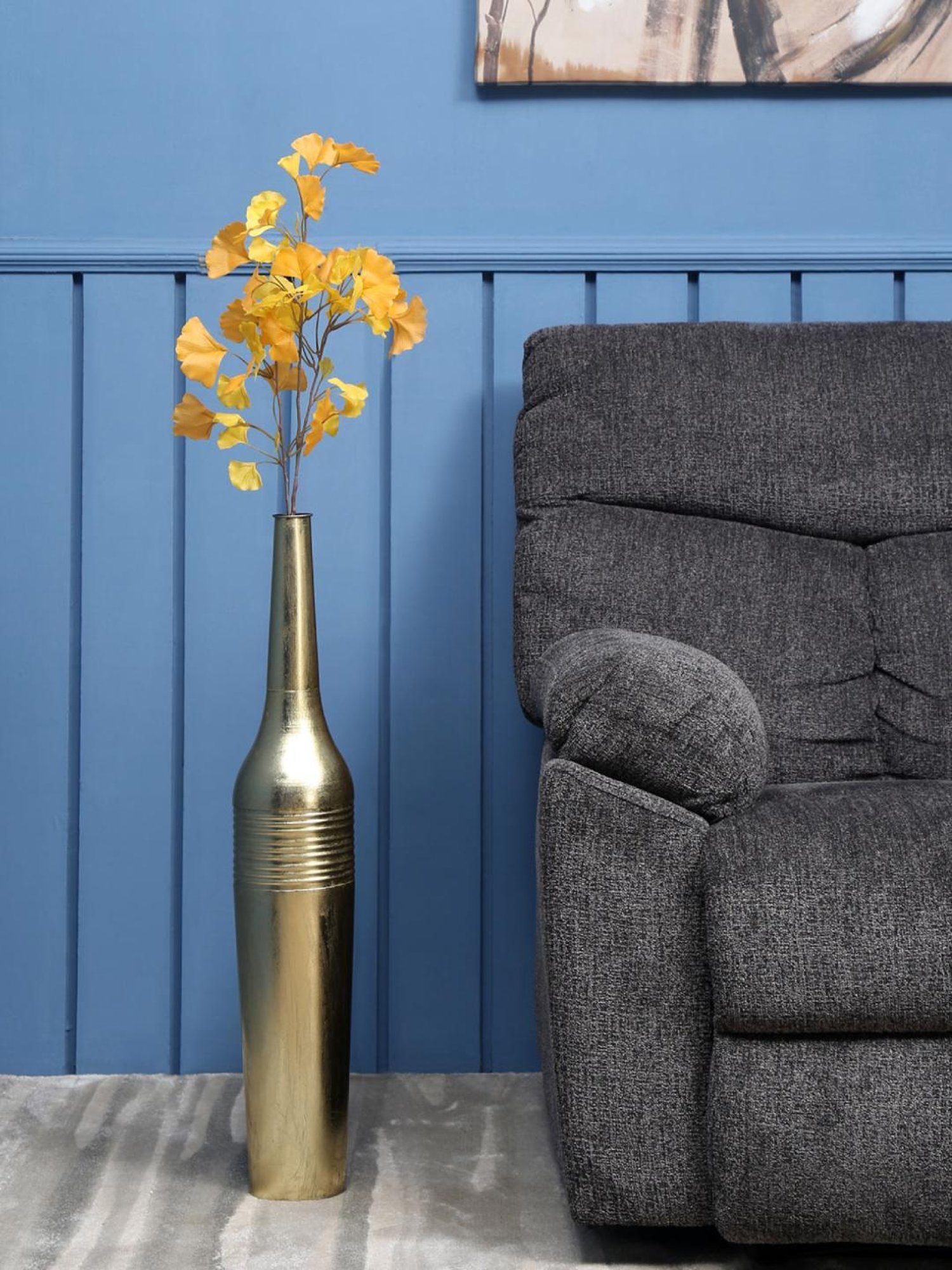 @home by Nilkamal Paradise Artificial Stick|for Home D&iquest;cor|Pack of 1|81 cm|Yellow