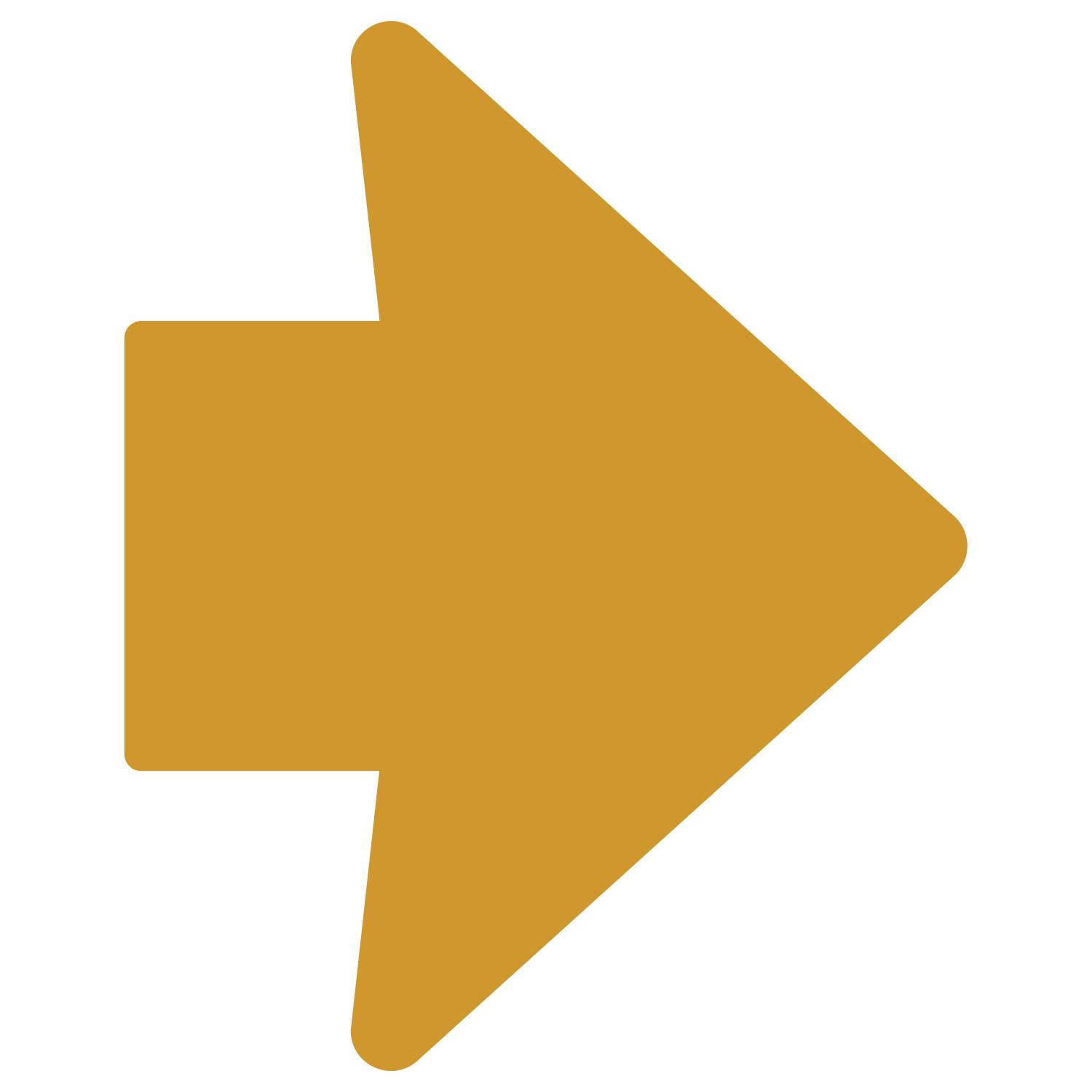 LiteMark 2 Inch X 3 Inch Grey Trail Marker Arrow Decals - Pack of 48