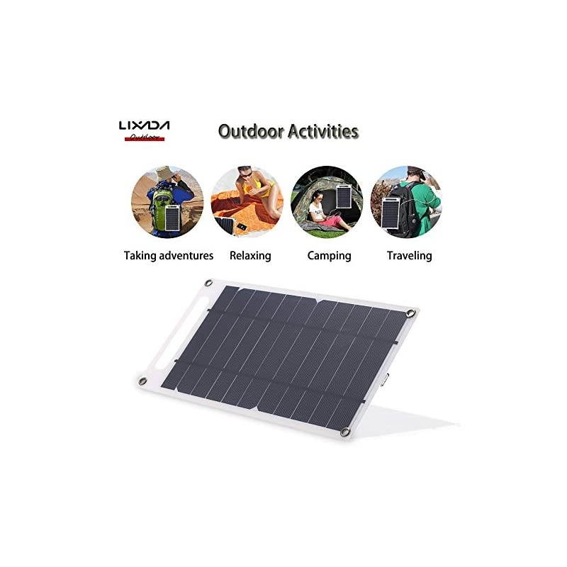 Solar Panel Charger USB Port Portable High Power Paper Shaped Monocrystalline Silicon for Cell Phone Camping