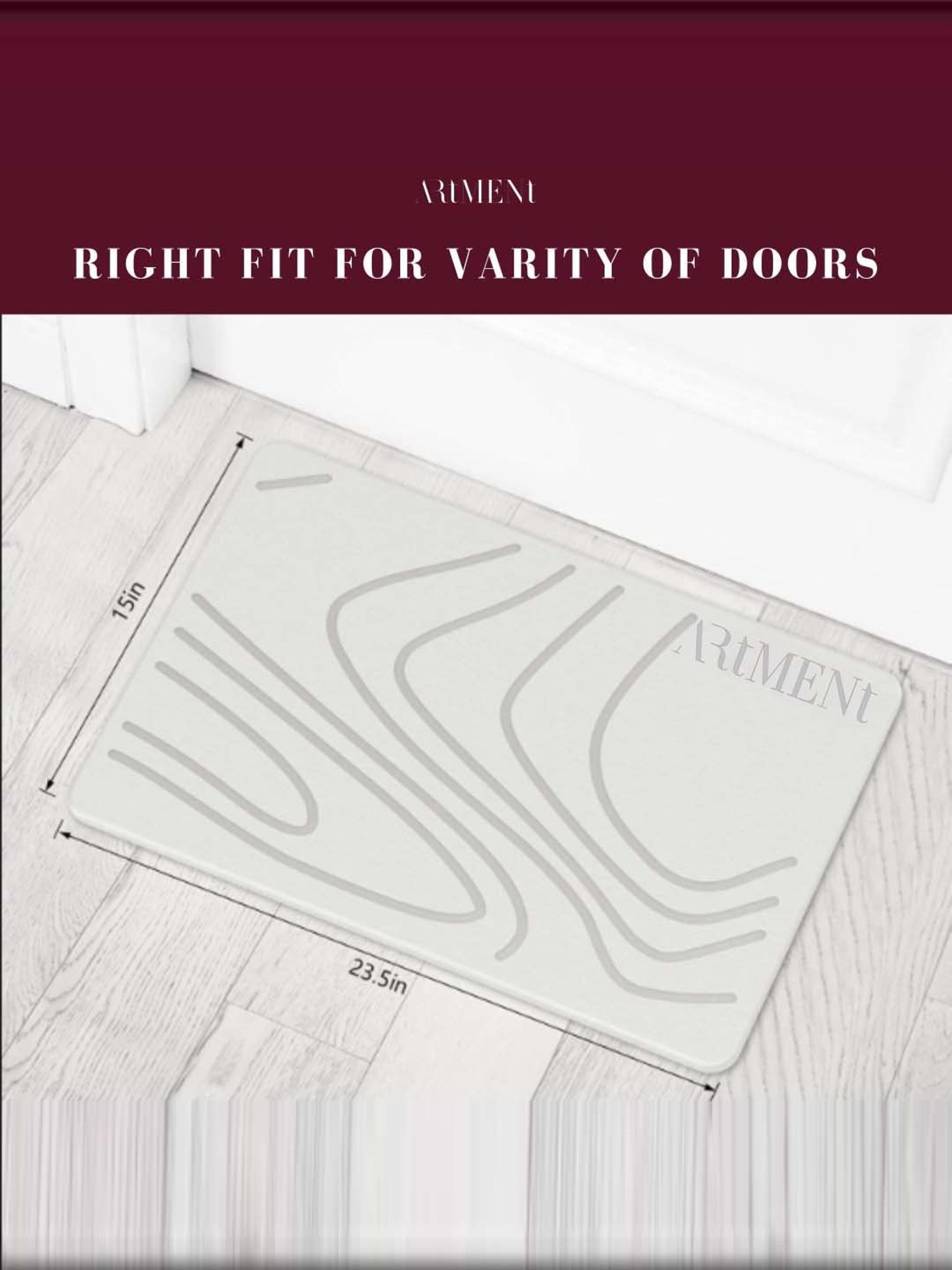 The Artment White Diatomaceous Earth Terradry Stone Bath Mat