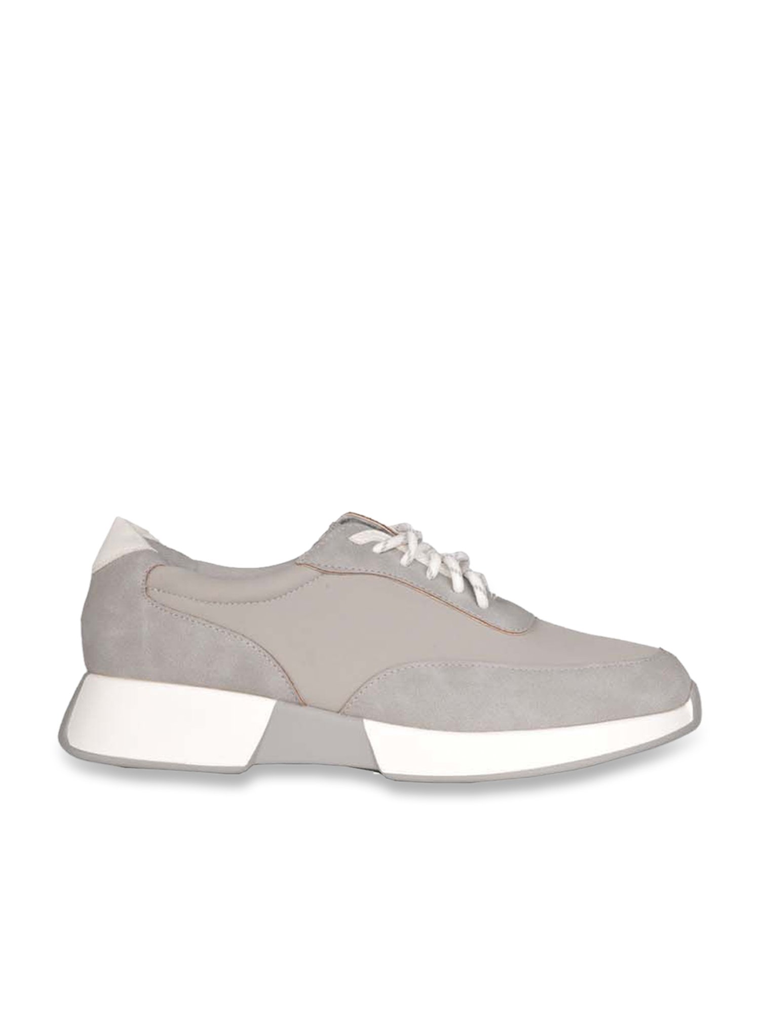Jove Women's Grey Derby Shoes