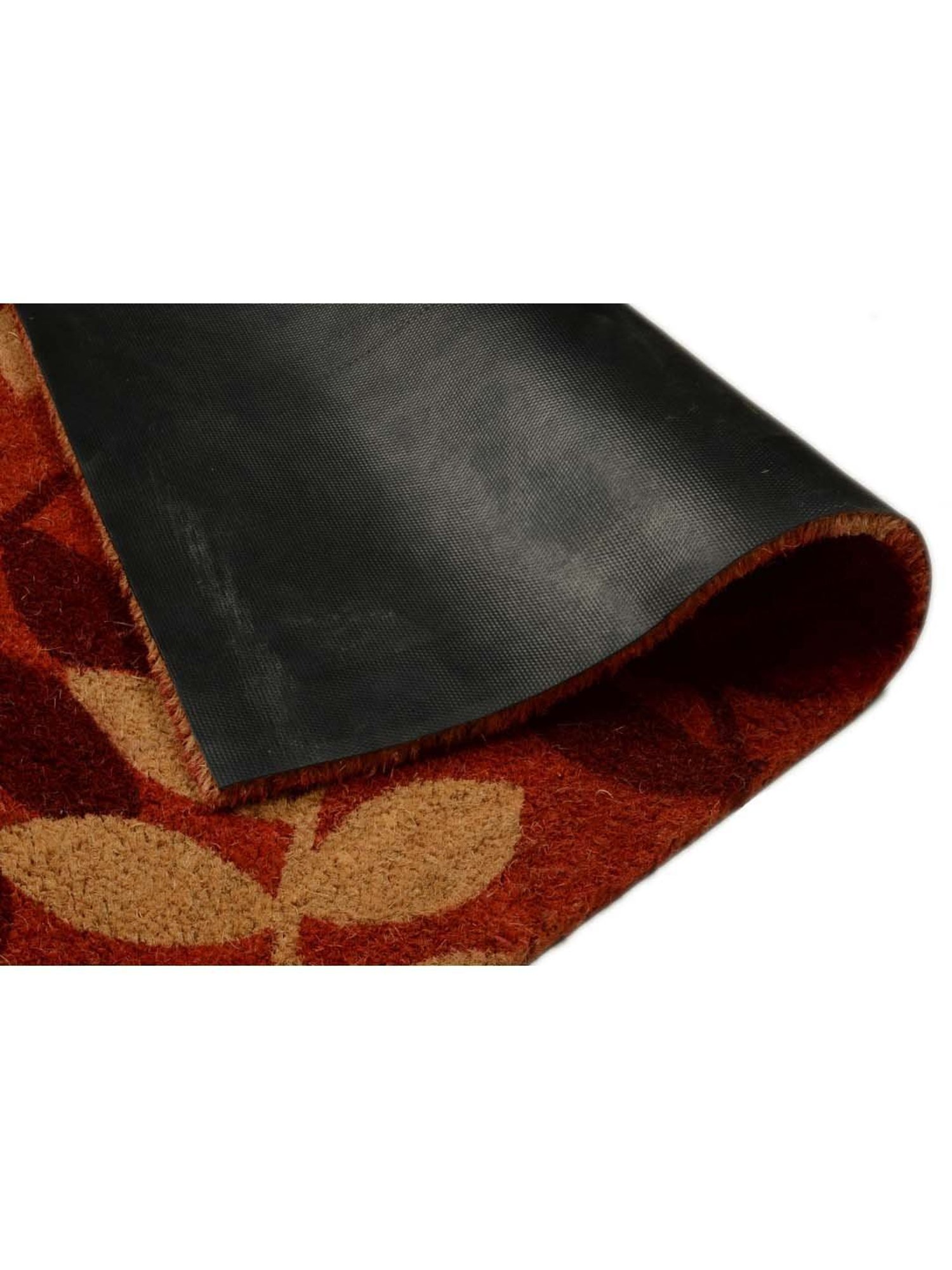 Saral Home Orange Coir 6111 GSM Door Mat - Set of 1