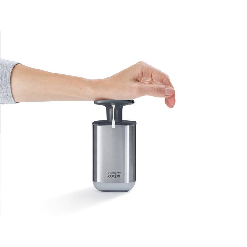 Joseph Joseph Presto Steel Hygienic Soap Dispenser - Gray