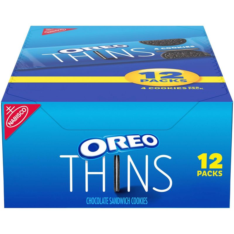 Oreo Thins Chocolate Sandwich Cookies - 12.24oz/12ct