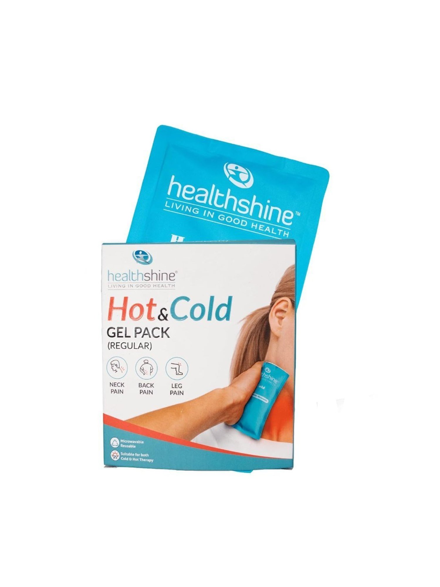 Healthshine Reusable Hot and Cold Gel Pack for Pain Relief Regular (Blue)