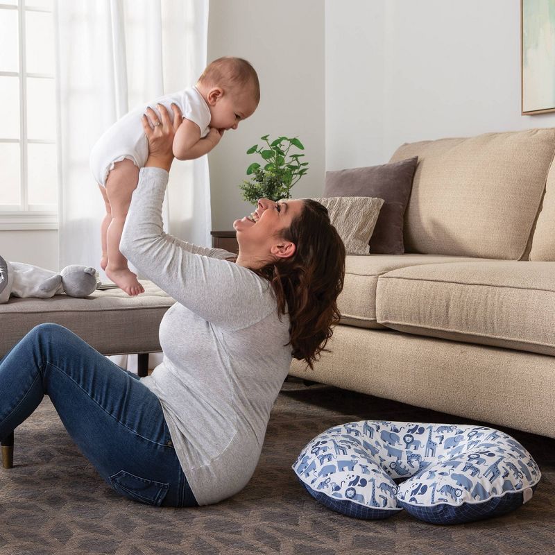 Boppy Original Nursing Pillow Cover - Gray Gold Giraffes
