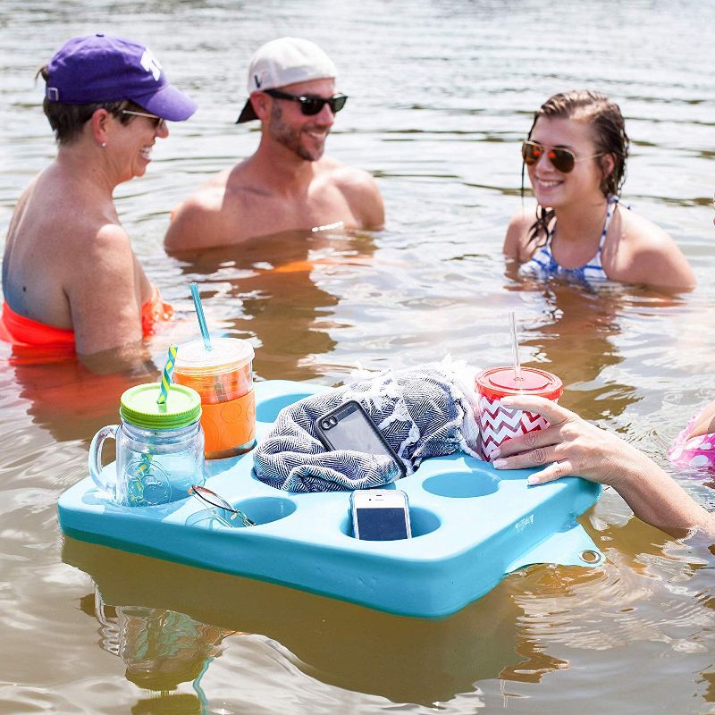 TRC Recreation Super Soft 20" Kool Floating Beverage Holder & Game Board, Blue