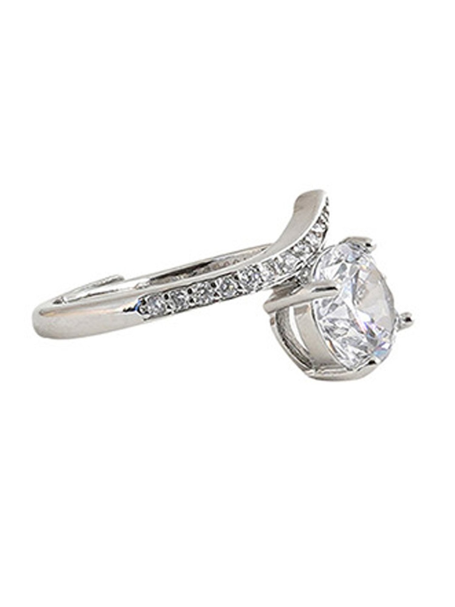 Sohi Silver-Plated Statement Ring