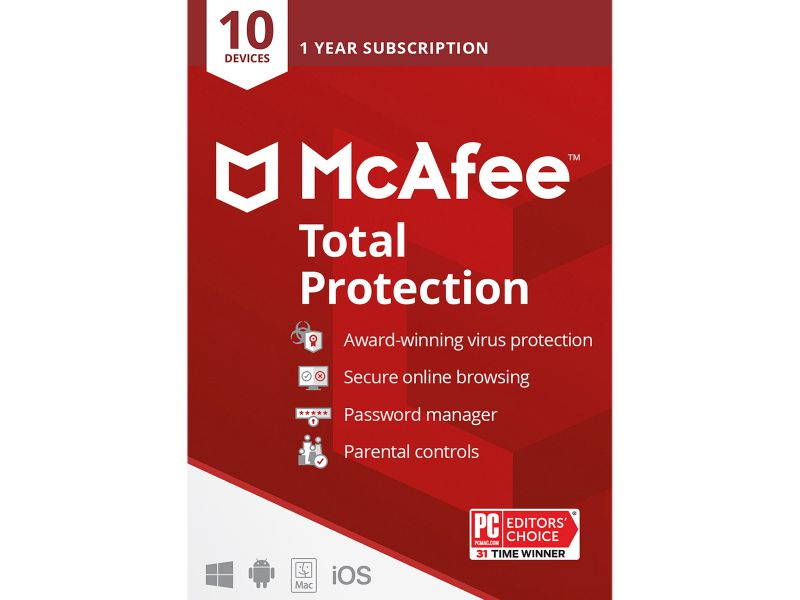 McAfee Total Protection 10 Device