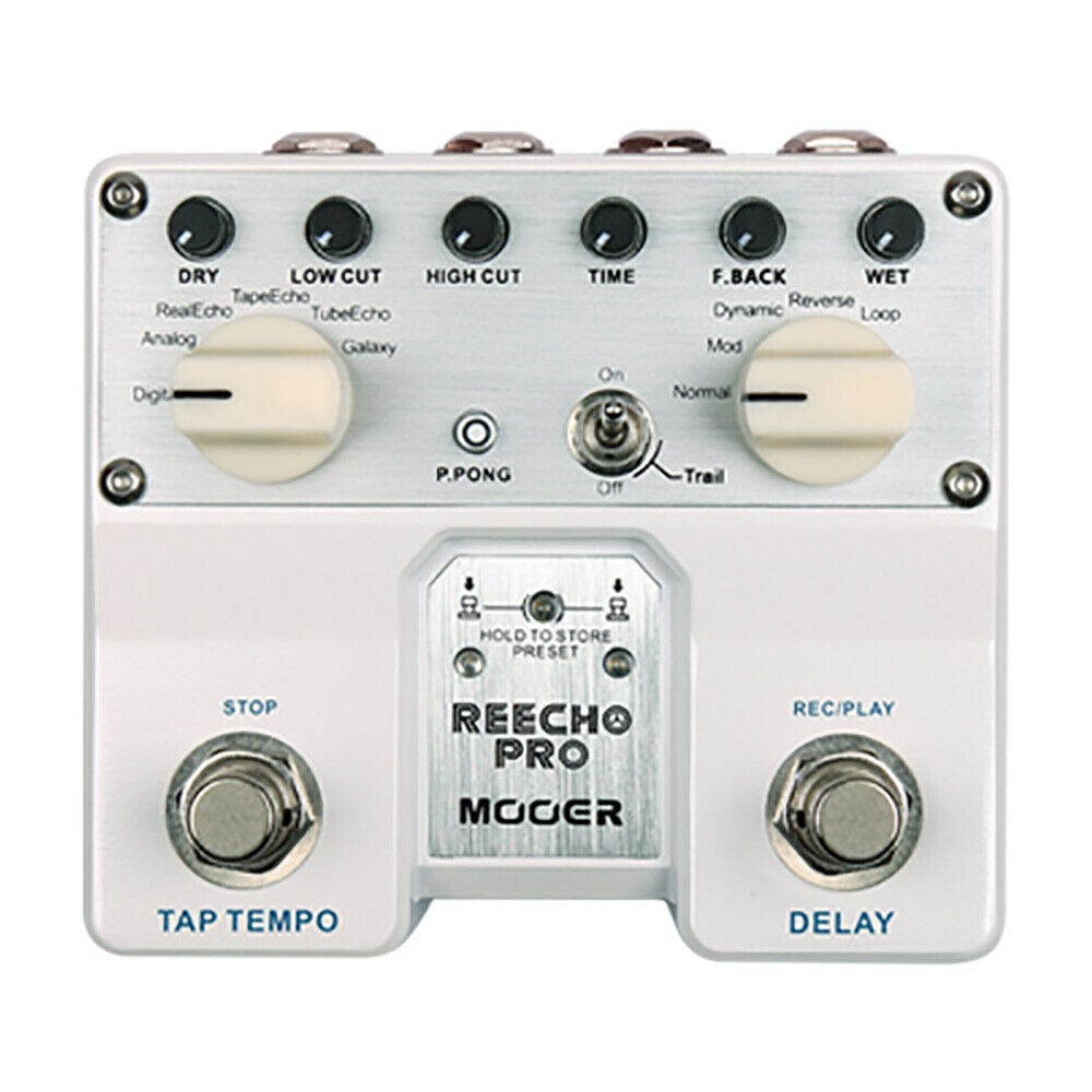 Mooer Twin Series Reecho Pro Digital Delay Guitar Effects Pedal w/ 5 Delay Modes