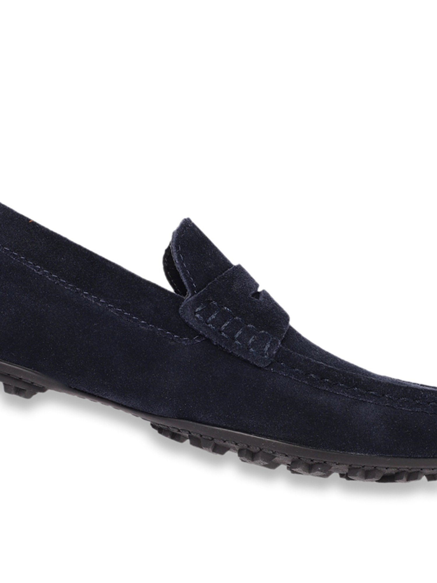Geox Men's Kosmopolis Navy Leather Casual Loafers