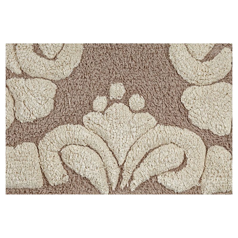 2pc Medallion Collection 100% Cotton Bath Rug Set Beige/Natural - Better Trends
