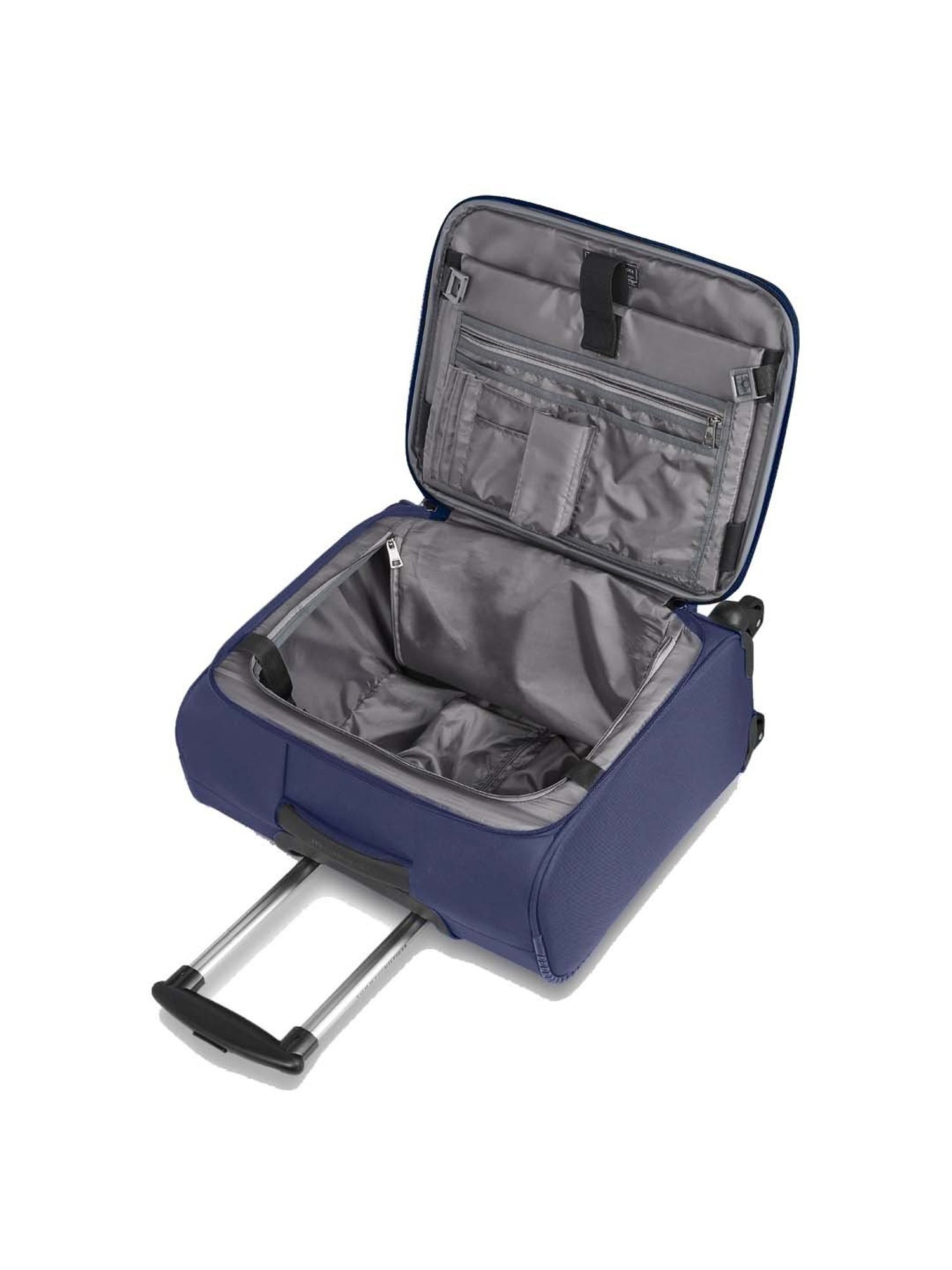 Tommy Hilfiger Planetary Plus Pro Blue Printed Overnighter Trolley Bag - 45.5 cm