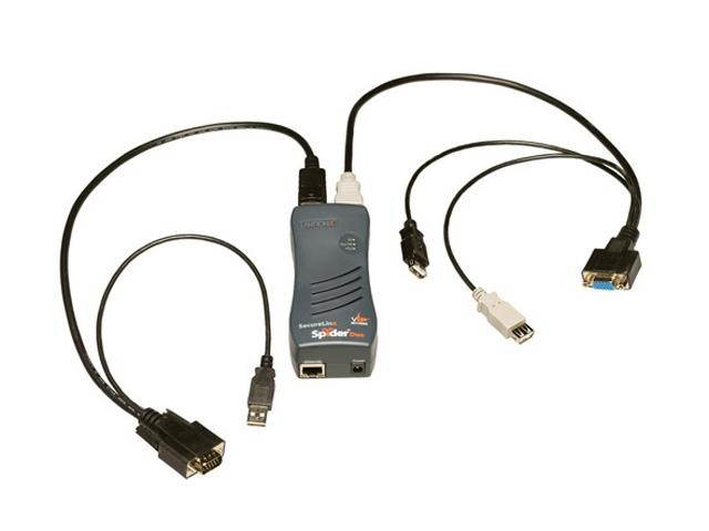 Lantronix SLSLP400USB-01 SecureLinx SpiderDuo KVM Switch