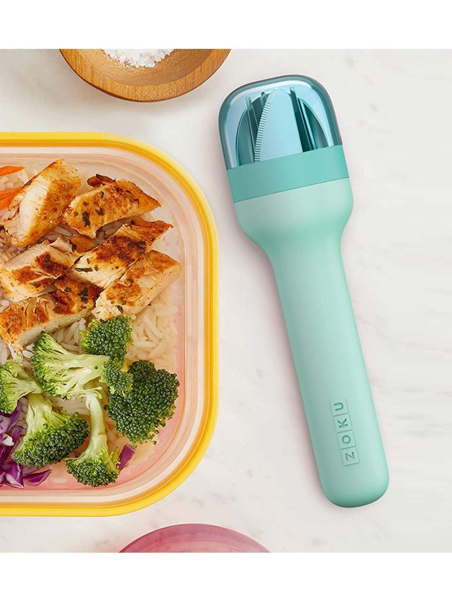 Zoku Green Stainless Steel Pocket Utensils - Set of 3