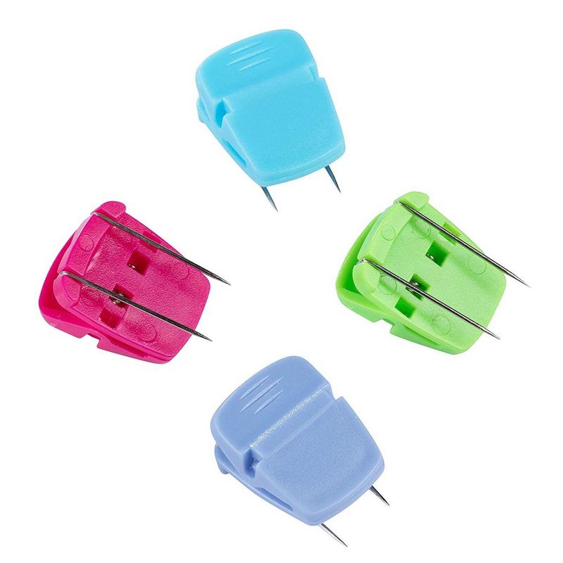 Juvale 12-Pack Panel Wall Cubicle Clips Hooks for Fabric Panels, 40 Sheet Capacity, 4 Colors