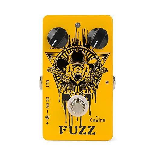caline fuzz bear guitar bass pedal vintage multi effects pedals aluminum alloy shell true bypass orange cp46
