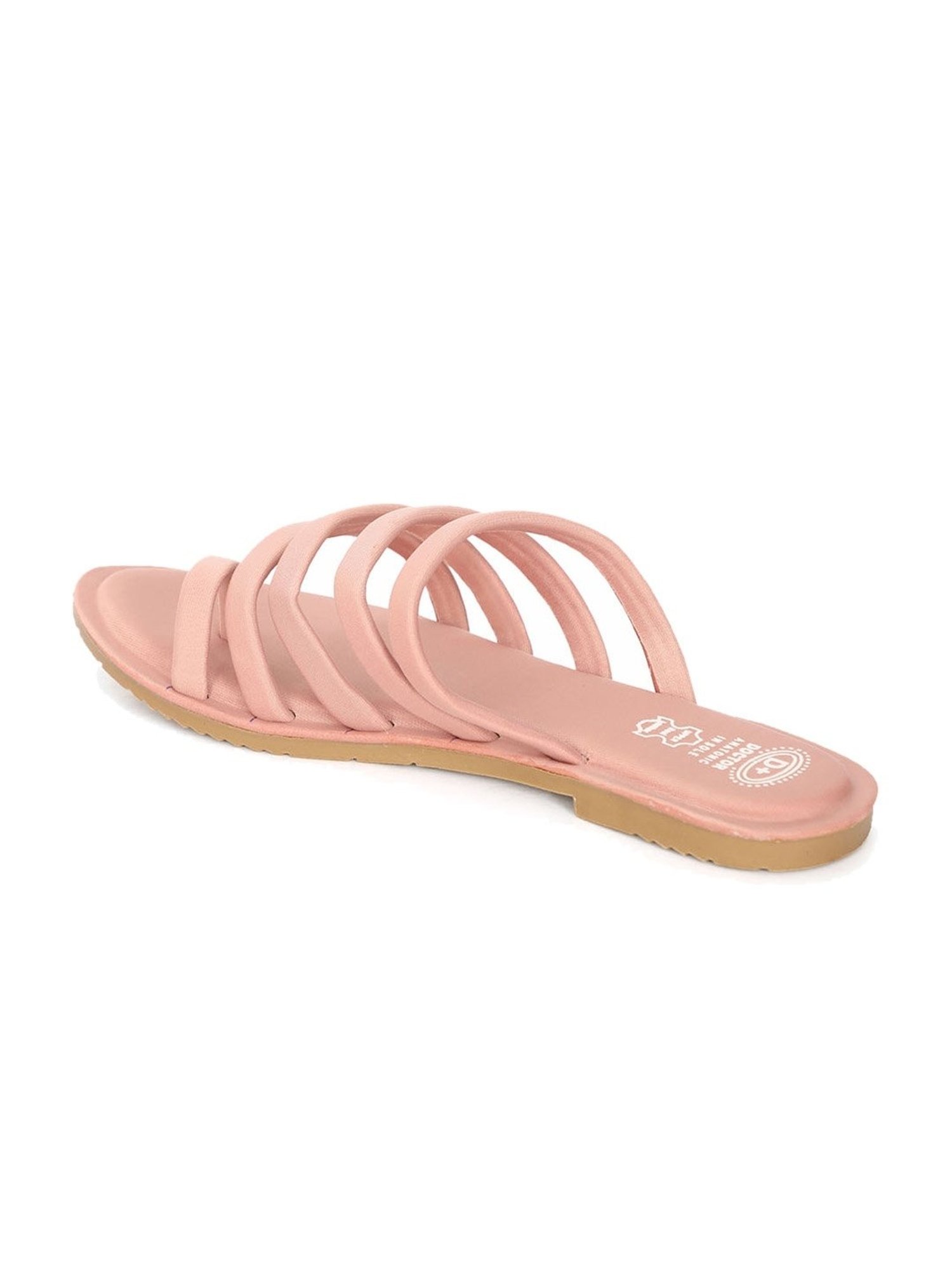 NR by Nidhi Rathi Women's Rose Gold Toe Ring Sandals