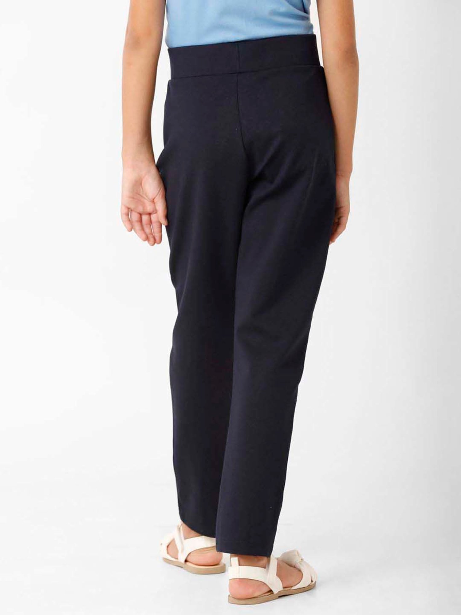 Kate & Oscar Girls Navy Regular Fit Trousers