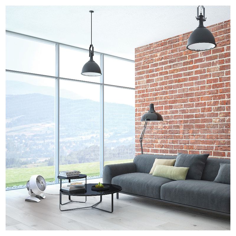 Air King 18" 1/6 HP 3-Speed Adjustable Height Floor Fan with Roll-About Stand