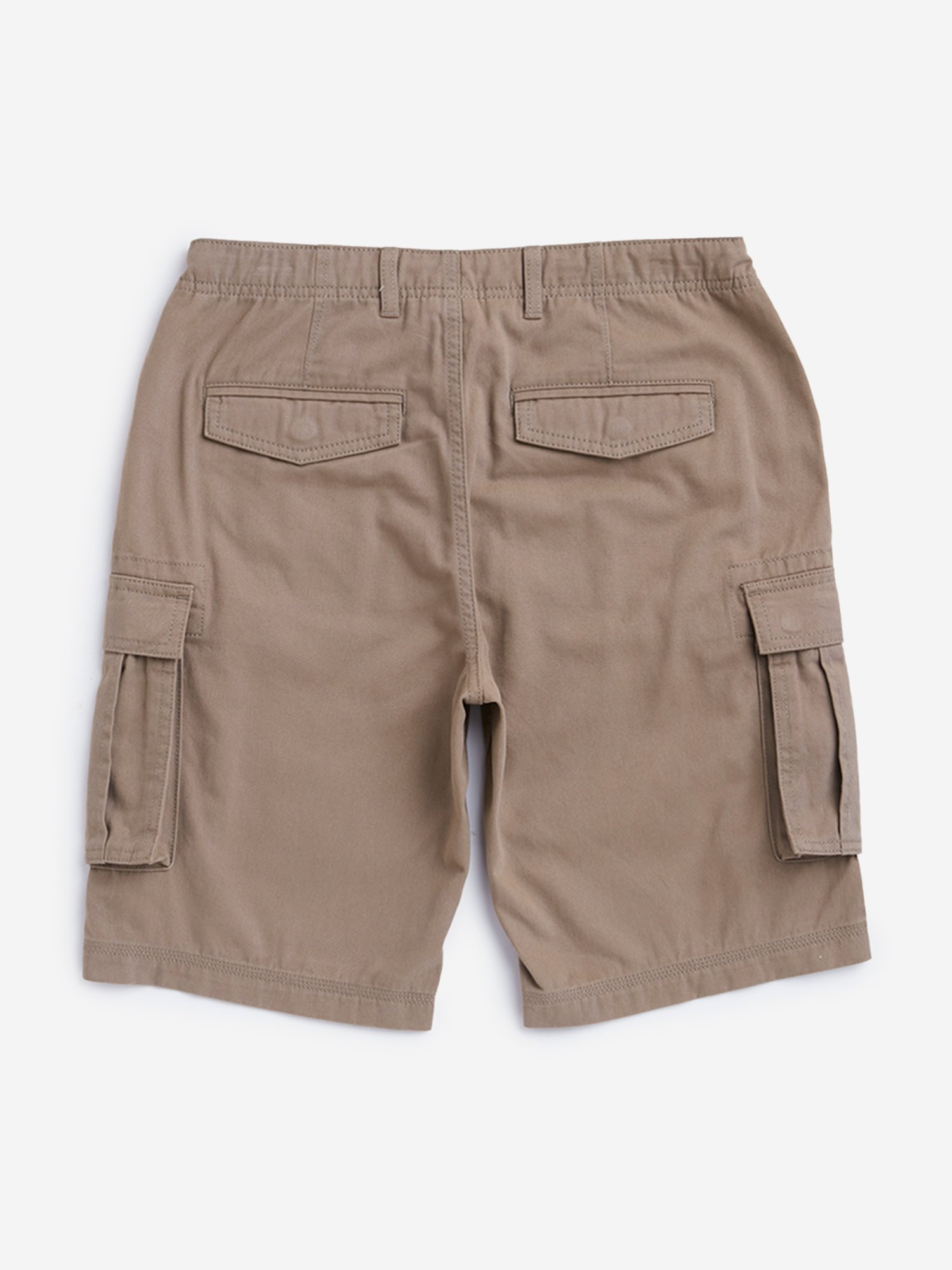 Y&F Kids by Westside Brown Relaxed Fit Cargo Shorts