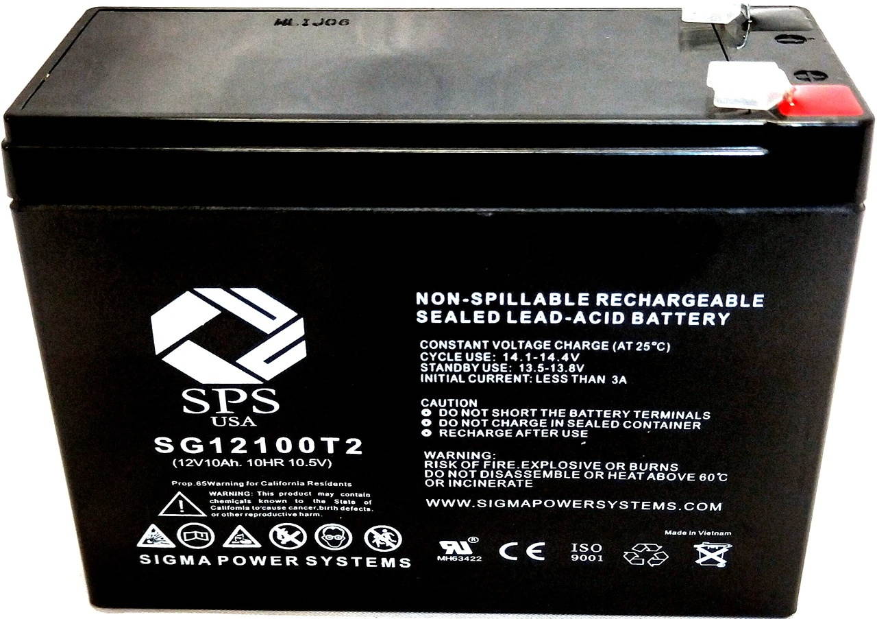 SPS Brand 12V 10Ah Replacement Battery for APC 600 600LS 600R 600RM (1 Pack)
