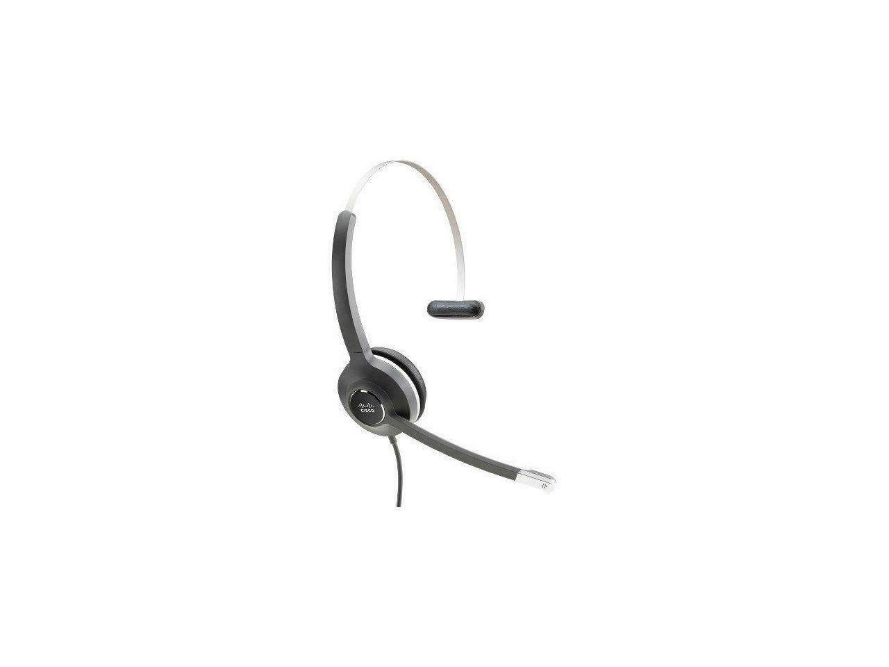 Cisco - CP-HS-W-531-RJ= - Cisco Headset 531 (Wired Single with Quick Disconnect coiled RJ Headset Cable) - Mono - Quick