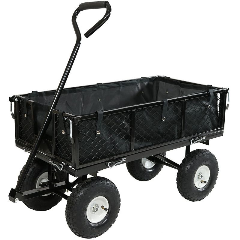 Gorilla Carts Steel Utility Garden Cart with Removable Sides Capacity