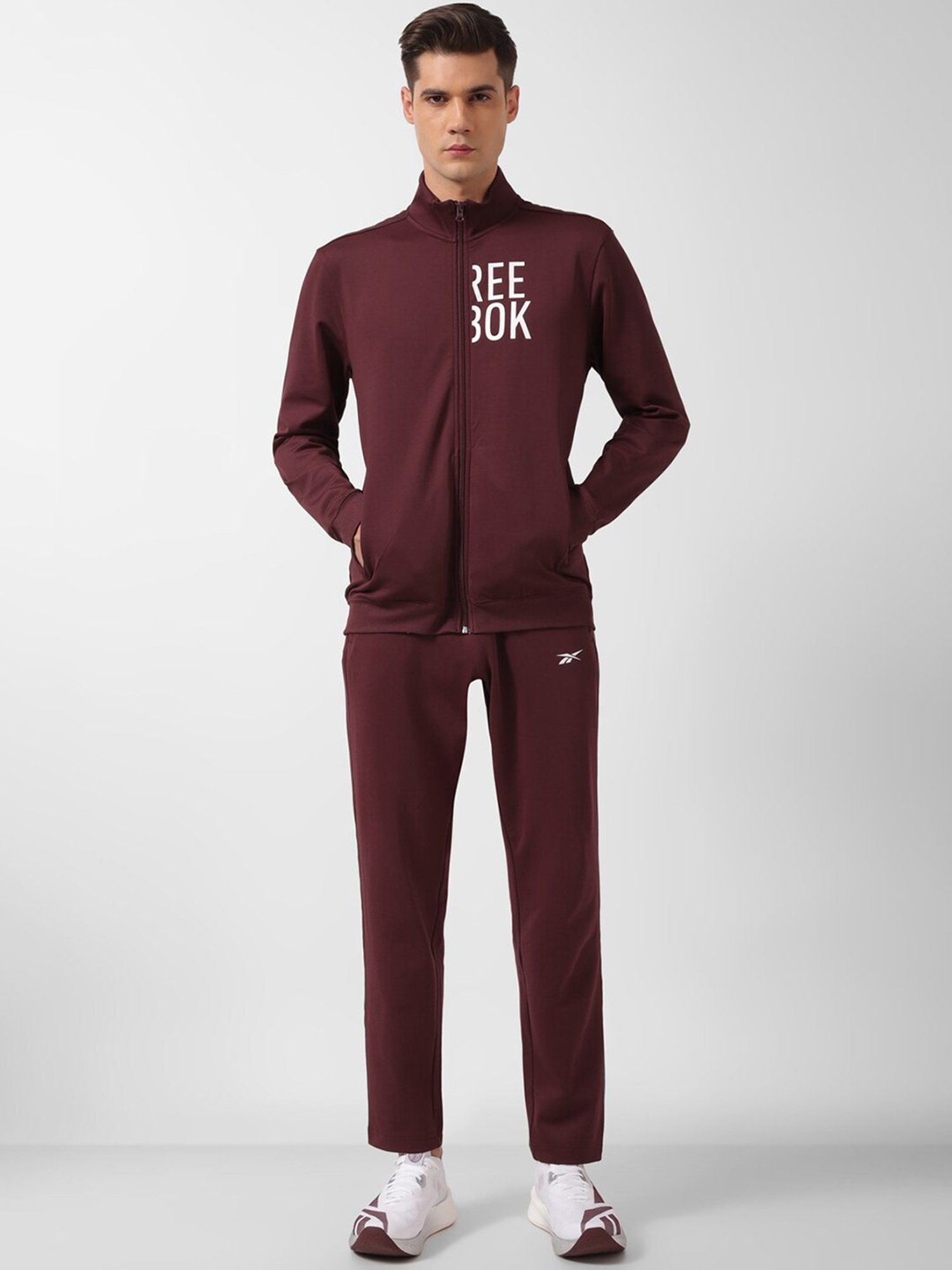 Vimal Jonney Light Mud Cotton Regular Fit Tracksuit