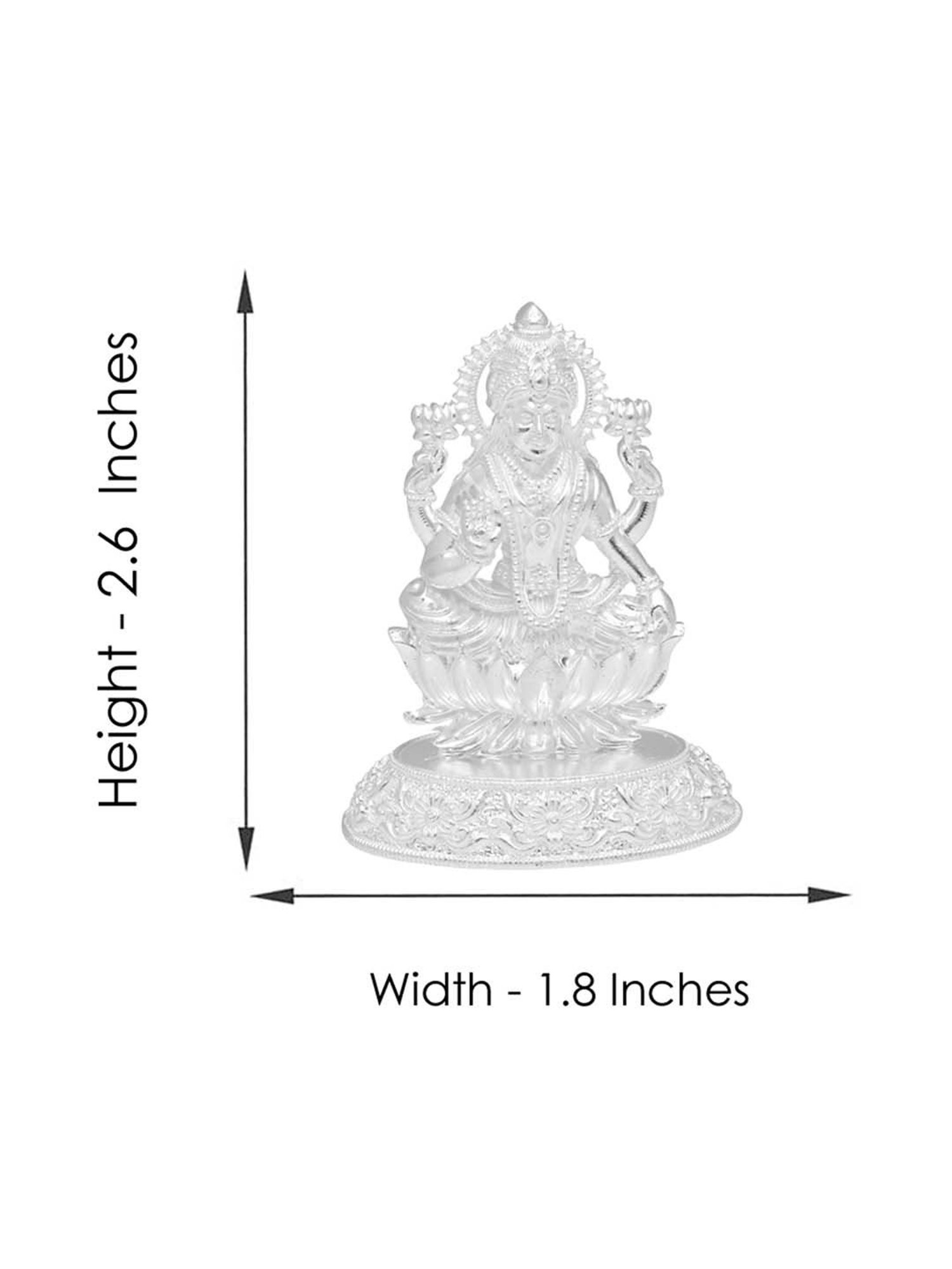 Sri Jagdamba Pearls 0.8 Silver Lakshmi Idol